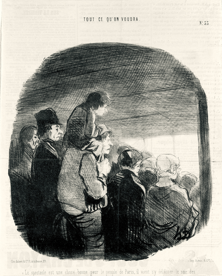  奥诺雷·杜米埃 Honore Daumier ——该展会对巴黎人来说是一件好事